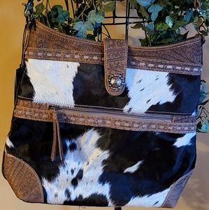 NWT MYRA BAG Roltod Hairon and Canvas Bag